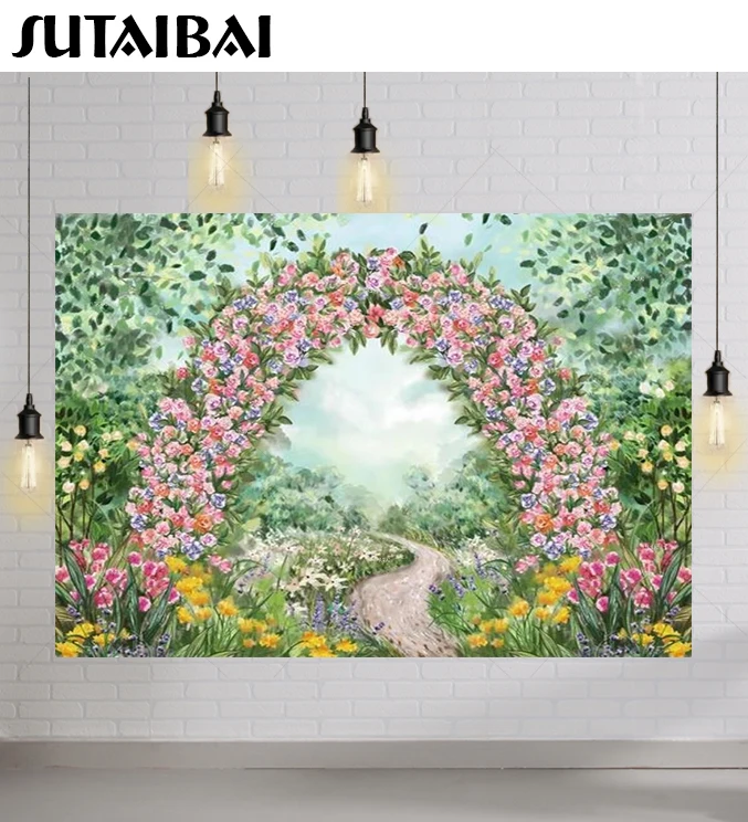 Spring Countryside Flowers Arch Leaves Fairy Path Wedding Backdrop Decorations Birthday Party Banner Photobooth Background
Spring Countryside Flowers Arch Leaves Fairy Path Wedding Backdrop Decorations Birthday Party Banner Photobooth Background