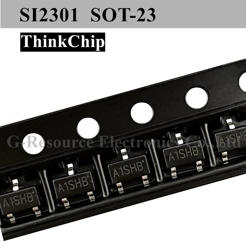 (100 шт.) SI2301 SOT 23 2301 2.8A SMD транзистор с полевым эффектом p канальный MOS FET (маркировка