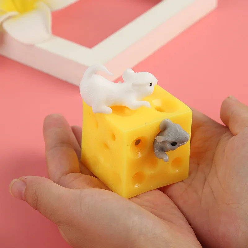 Mouse and Cheese Sloth Hide and Seek Stress Relief Toy Figures And Cheese Block Stressbusting Fidget Gag Vent Toys for Children
Mouse and Cheese Sloth Hide and Seek Stress Relief Toy Figures And Cheese Block Stressbusting Fidget Gag Vent Toys for Children