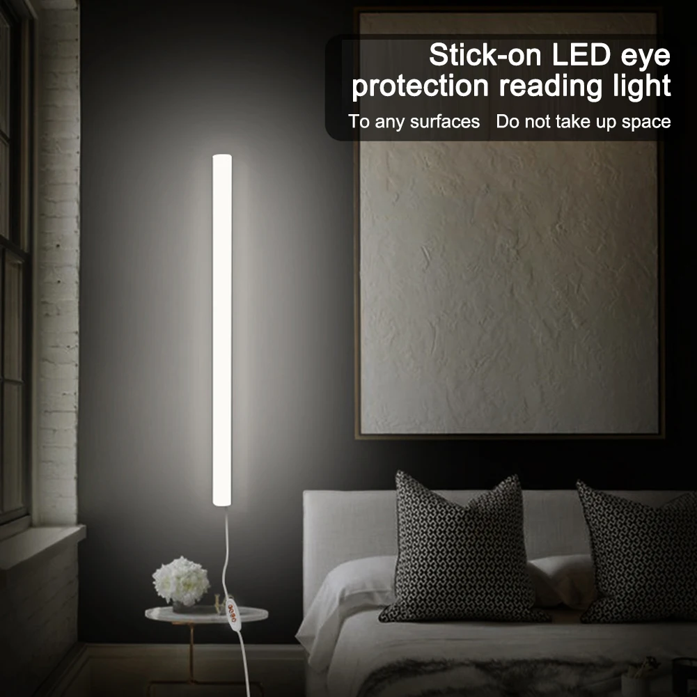 Wall Reading Light Stick On Bunk Bed Lamp Usb Power Magnetic 3 Colors Under Cabinet Lighting For Home Dorm Eye Protection Light
Wall Reading Light Stick On Bunk Bed Lamp Usb Power Magnetic 3 Colors Under Cabinet Lighting For Home Dorm Eye Protection Light
