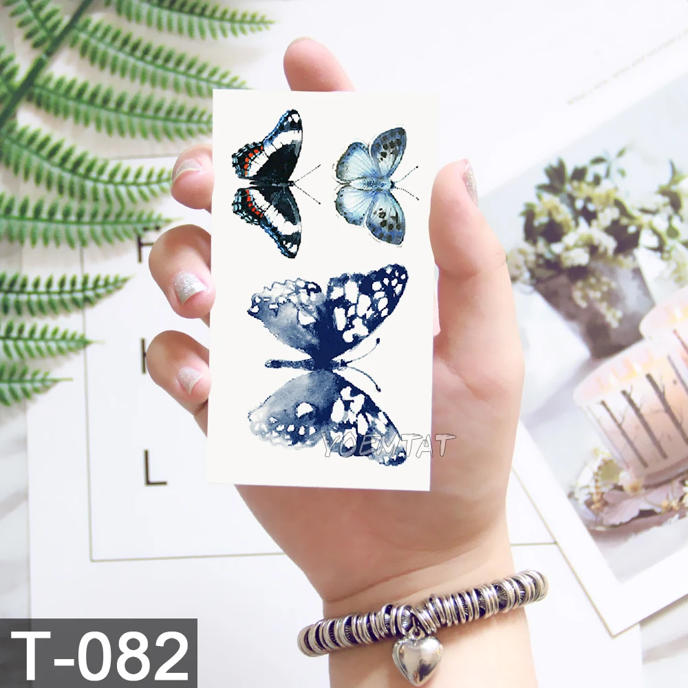 Waterproof Temporary Tattoo Sticker Blue butterfly pattern tattoo summer tattoo small size girl Water Transfer Flash fake tattoo
Waterproof Temporary Tattoo Sticker Blue butterfly pattern tattoo summer tattoo small size girl Water Transfer Flash fake tattoo
