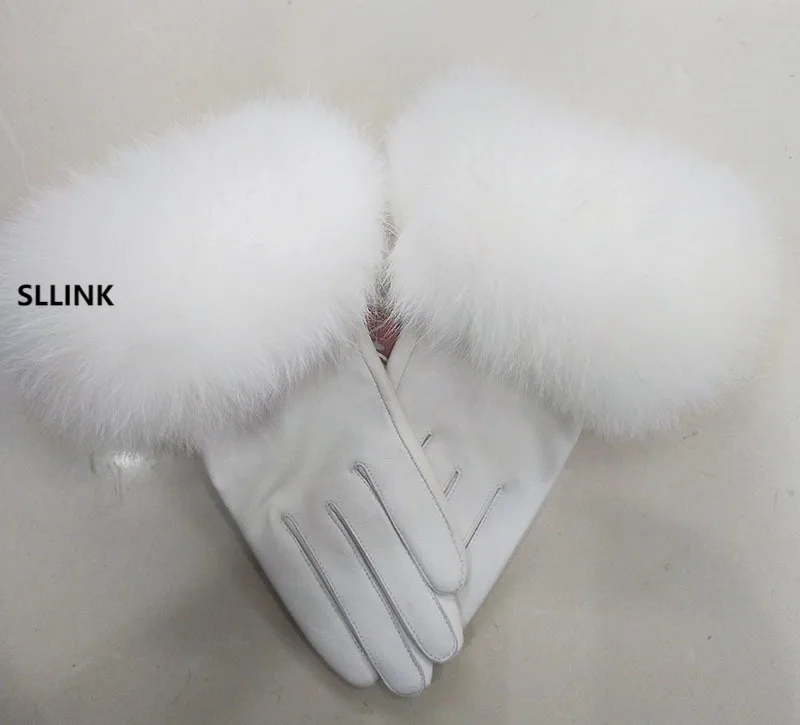 Female Luxury Real Leather Gloves With Fox Fur Cuff Women Warm Winter Genuine Ladies Casual Hand Warmer
Female Luxury Real Leather Gloves With Fox Fur Cuff Women Warm Winter Genuine Ladies Casual Hand Warmer