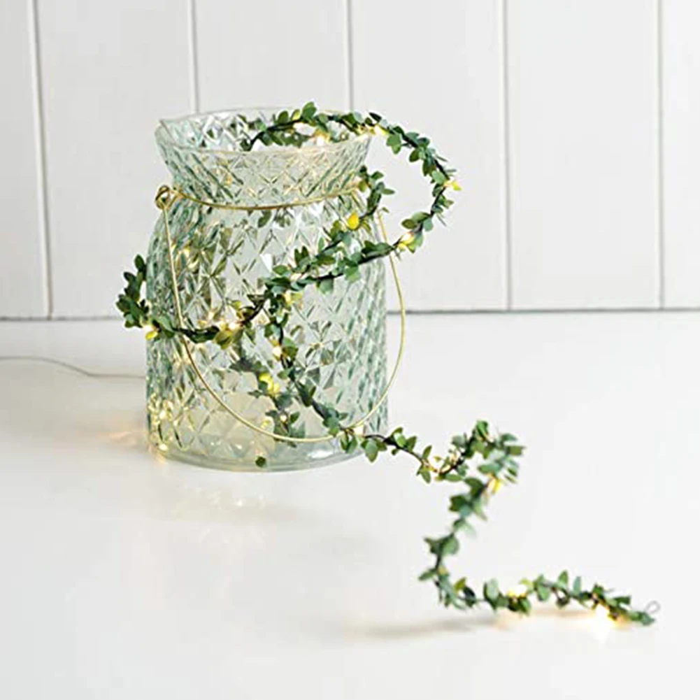10M Outdoor Wedding Decoration 100LED Leaf Rattan String Lights Garland Green Vine Copper Fairy Lights For Party Event Supplies
10M Outdoor Wedding Decoration 100LED Leaf Rattan String Lights Garland Green Vine Copper Fairy Lights For Party Event Supplies