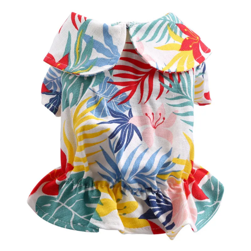 Pet Dog Hawaii Dress Clothes Summer Floral Wedding Skirt Short Sleeve Vacation T-shirt Print Shirt for Chihuahua Small Dog Cat
Pet Dog Hawaii Dress Clothes Summer Floral Wedding Skirt Short Sleeve Vacation T-shirt Print Shirt for Chihuahua Small Dog Cat