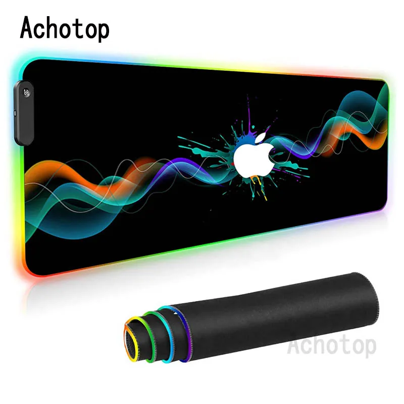 RGB Apple Logo Mouse Pad Computer Gamer Mousepad Large Gaming LED Light Gaming Mouse Mat XXL PC Keyboard Desk Carpet Pad
RGB Apple Logo Mouse Pad Computer Gamer Mousepad Large Gaming LED Light Gaming Mouse Mat XXL PC Keyboard Desk Carpet Pad