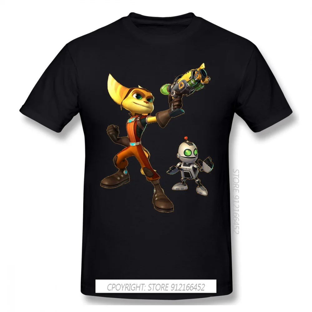 Cool Print 100% Cotton Funny T Shirts Ratchet Clank Quartu Gadgebots Game Men Fashion Streetwear
Cool Print 100% Cotton Funny T Shirts Ratchet Clank Quartu Gadgebots Game Men Fashion Streetwear