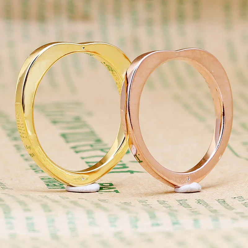 Original Rose Golden Shine Hearts Rings For Women 925 Sterling Silver Ring Wedding Party Gift Fine Europe Jewelry
Original Rose Golden Shine Hearts Rings For Women 925 Sterling Silver Ring Wedding Party Gift Fine Europe Jewelry