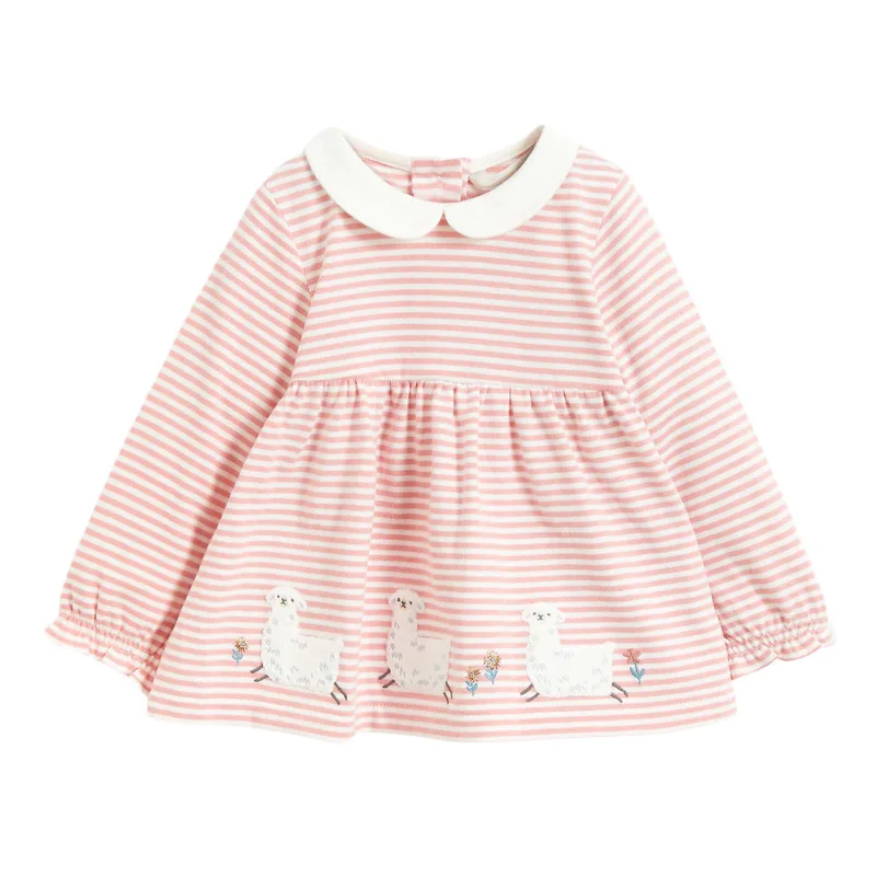 Little maven Girls Clothe T-shirt Autumn Pink Stripes Casual Lapel Cute Alpaca Pattern for Long Sleeve White Clothes 2-7years 
Little maven Girls Clothe T-shirt Autumn Pink Stripes Casual Lapel Cute Alpaca Pattern for Long Sleeve White Clothes 2-7years