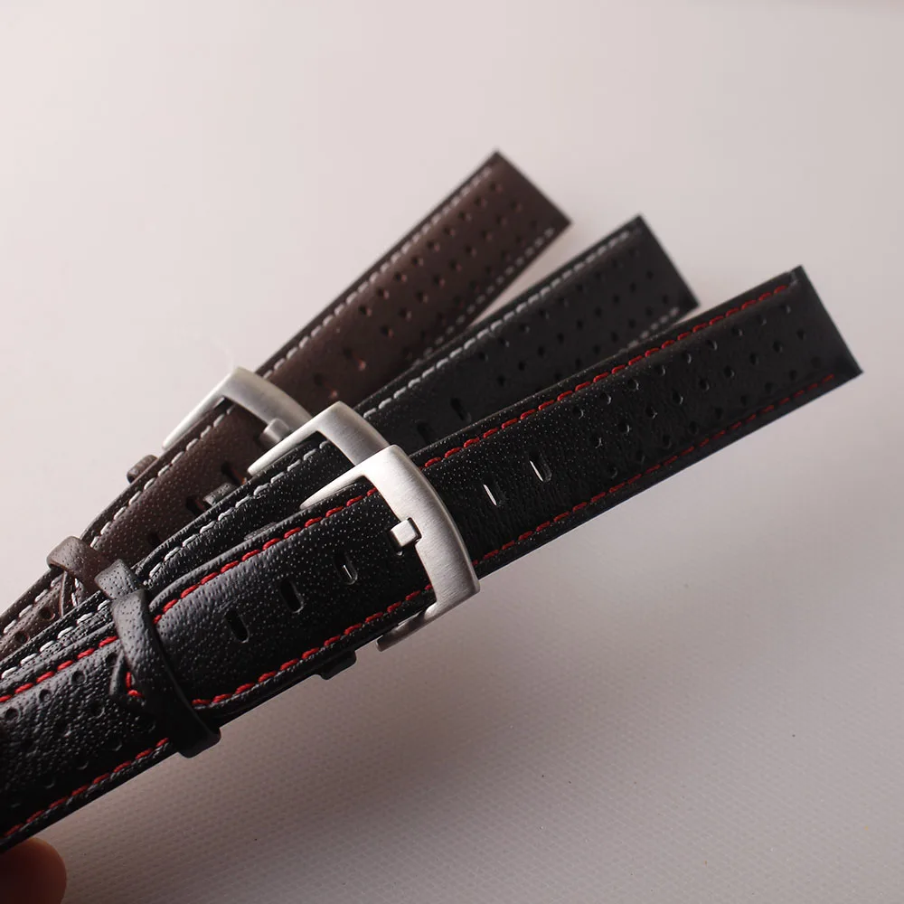 20mm High Quality Genuine Leather Strap Watchbands Smooth Black with red White thread Bracelets for mens womens brand wristbands
20mm High Quality Genuine Leather Strap Watchbands Smooth Black with red White thread Bracelets for mens womens brand wristbands
