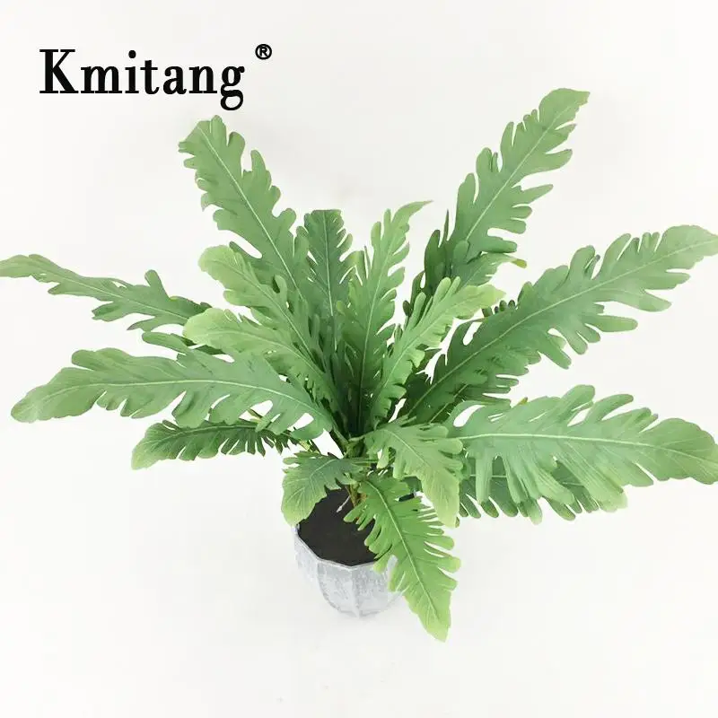 55cm 18 Heads Tropical Leaves Large Artificial Plants Fake Fern Leafs Green Palm Tree Silk Persian Plants For Home Wedding Decor
55cm 18 Heads Tropical Leaves Large Artificial Plants Fake Fern Leafs Green Palm Tree Silk Persian Plants For Home Wedding Decor