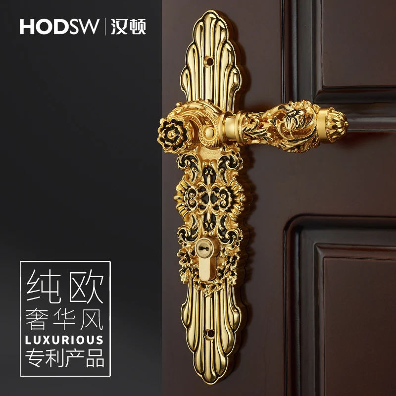 Zinc Alloy Door Lock Handle Anti-Theft Mute Gate Lock Fashion Luxurious Interior Door Knobs Lock
Zinc Alloy Door Lock Handle Anti-Theft Mute Gate Lock Fashion Luxurious Interior Door Knobs Lock