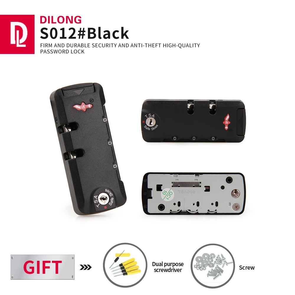 Универсальные замки для багажа DILONG S012, пряжка, аксессуары, чехол для костюма, чехол-тележка с паролем, Сменный Чехол для багажа, твердый практичный замок 
Универсальные замки для багажа DILONG S012, пряжка, аксессуары, чехол для костюма, чехол-тележка с паролем, Сменный Чехол для багажа, твердый практичный замок
