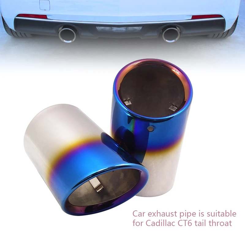 Car exhaust pipe is suitable for Cadillac CT6 semi-blue retrofitting cylinder stainless steel silencer tail throat accessories
Car exhaust pipe is suitable for Cadillac CT6 semi-blue retrofitting cylinder stainless steel silencer tail throat accessories