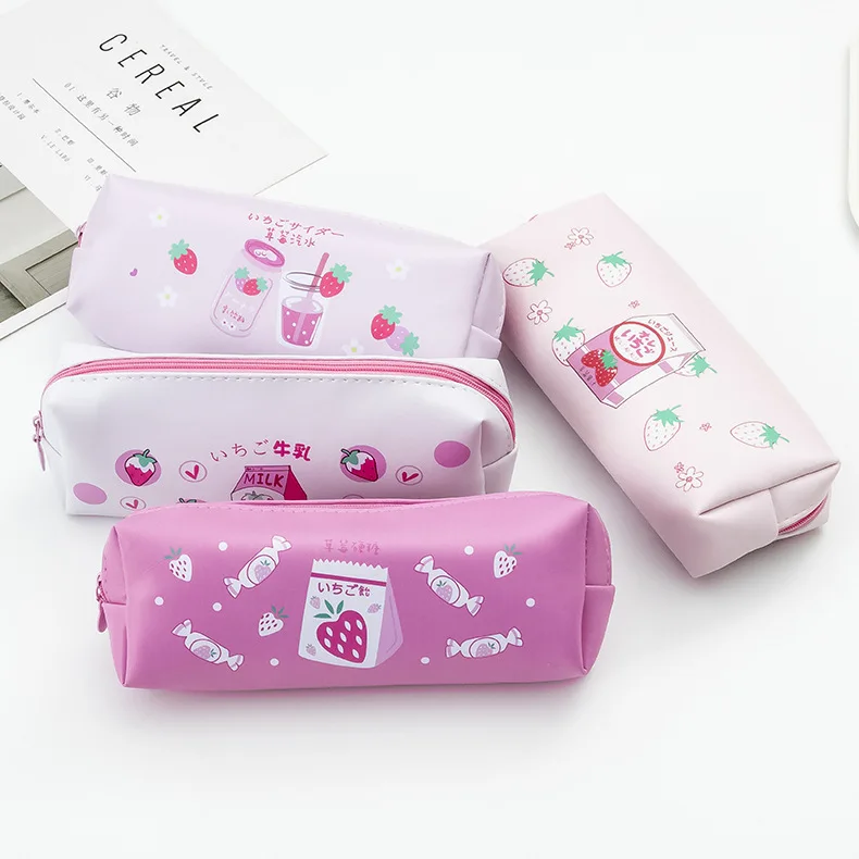 Kawaii Pink Cartoon Fruit PU Large Capacity Pencil Case Cute Strawberry Pen bag Student Stationery Wholesale School Supplies
Kawaii Pink Cartoon Fruit PU Large Capacity Pencil Case Cute Strawberry Pen bag Student Stationery Wholesale School Supplies