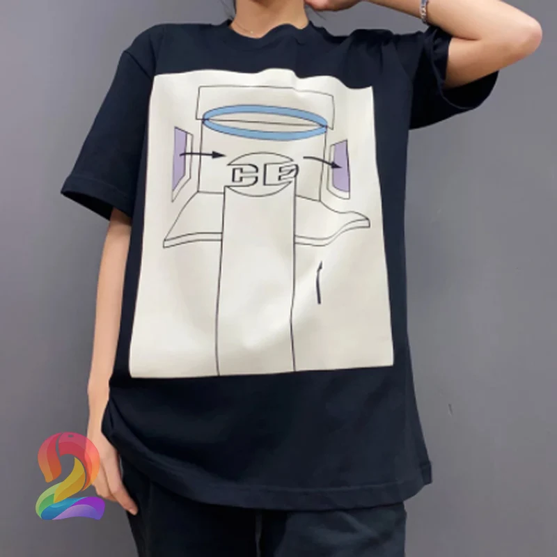CAVEMPT Color Pull Logo Print T Shirts High Quality Round Neck Men's Clothing CAVEMPT Loose Drop-shoulder Women's Tops
CAVEMPT Color Pull Logo Print T Shirts High Quality Round Neck Men's Clothing CAVEMPT Loose Drop-shoulder Women's Tops