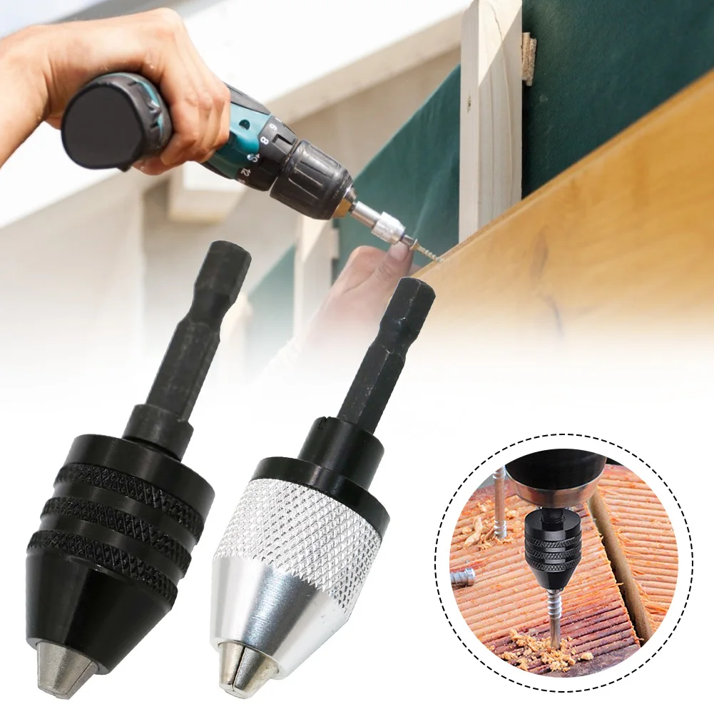 Keyless Drill Chuck Screwdriver Impact Driver Adaptor 1/4 '' Hex Shank Drill Bit Tool Quick Change Convertor Adapter Hand Tools
Keyless Drill Chuck Screwdriver Impact Driver Adaptor 1/4 '' Hex Shank Drill Bit Tool Quick Change Convertor Adapter Hand Tools