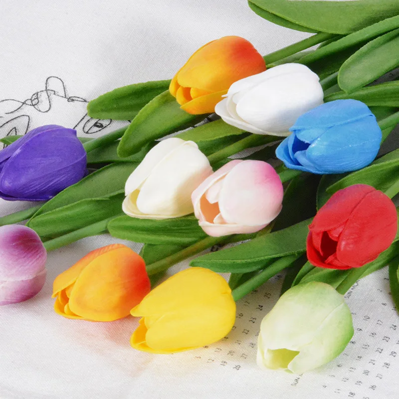 10PCS Tulip Artificial Flower Real Touch Artificial Bouquet Fake Flower for Wedding Decoration Flowers Home Garen Decor
10PCS Tulip Artificial Flower Real Touch Artificial Bouquet Fake Flower for Wedding Decoration Flowers Home Garen Decor