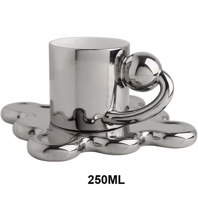 Nordic Creative Coffee Cups With Saucers Silver Yellow Blue Green Stylish Tea Milk Water Cup Ceramic Bread Cake Dish Luxury Gift
Nordic Creative Coffee Cups With Saucers Silver Yellow Blue Green Stylish Tea Milk Water Cup Ceramic Bread Cake Dish Luxury Gift
