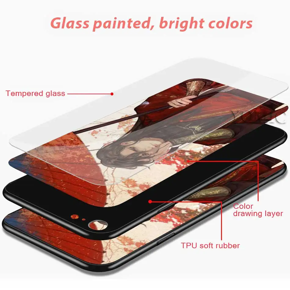 Mo Dao Zu Shi Case For Apple iPhone 7 8 11 Pro XR X XS MAX 6 6S Plus SE 2020 Tempered Glass Mobile Phone Cover
Mo Dao Zu Shi Case For Apple iPhone 7 8 11 Pro XR X XS MAX 6 6S Plus SE 2020 Tempered Glass Mobile Phone Cover