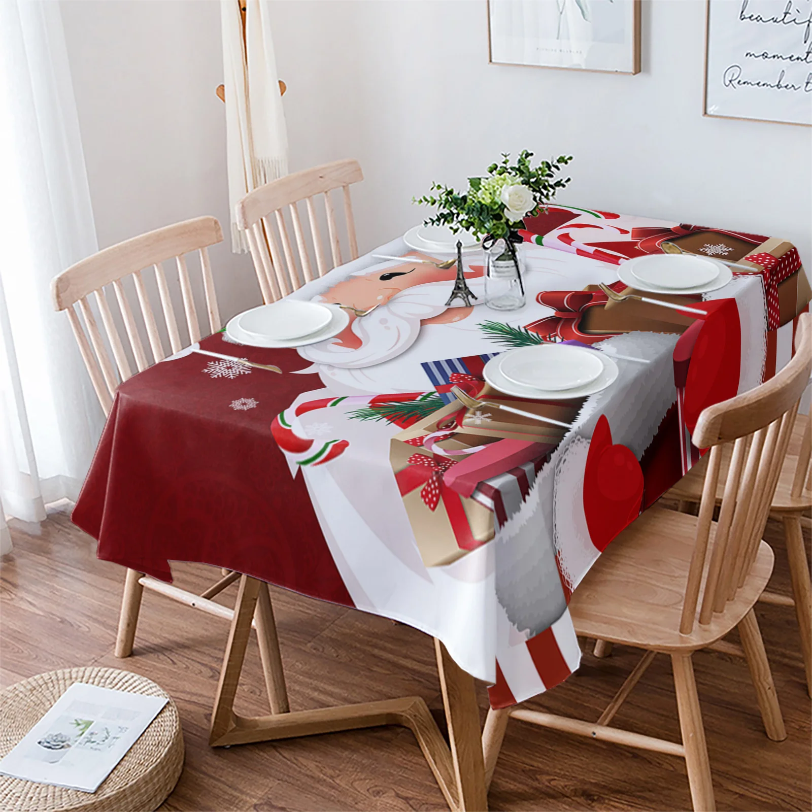 Christmas Santa Claus Gift Paisley Wedding Table Cloth Waterproof Oilproof Dining Table Cover Kitchen Home Decor Tablecloth 
Christmas Santa Claus Gift Paisley Wedding Table Cloth Waterproof Oilproof Dining Table Cover Kitchen Home Decor Tablecloth