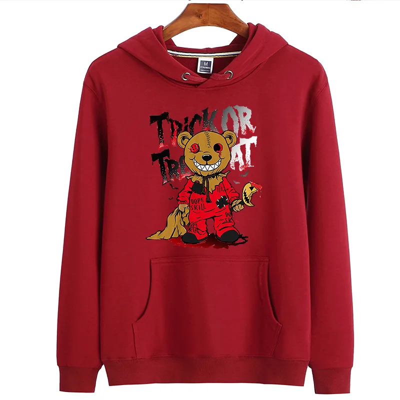 Halloween Horror Bear Loose Hoodie Women Winter 100% Pure Cotton Pullover Men's Round Neck Sweatshirt Couple Super Dalian Hoodie
Halloween Horror Bear Loose Hoodie Women Winter 100% Pure Cotton Pullover Men's Round Neck Sweatshirt Couple Super Dalian Hoodie