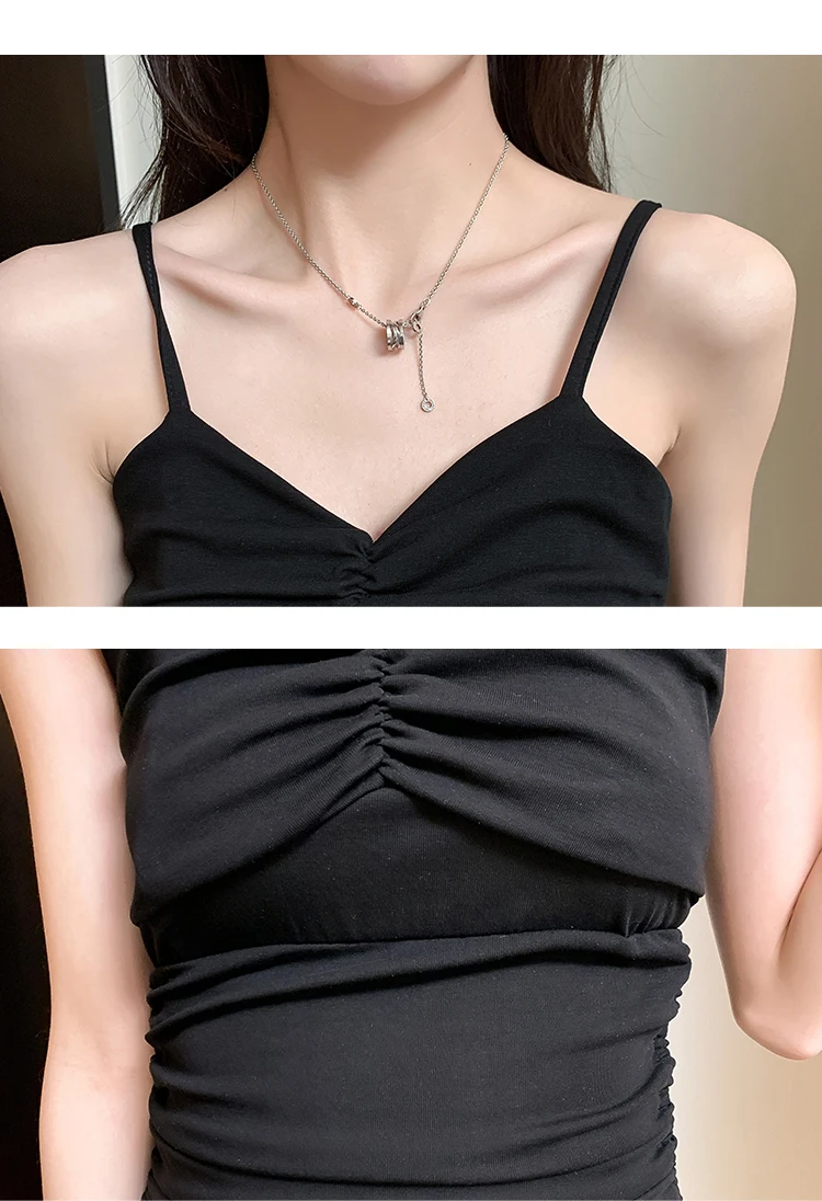 Women's Dress Fashion Casual Dresses Sleeveless Sling Dress New Korean Solid Color Summer Thin Sexy
Women's Dress Fashion Casual Dresses Sleeveless Sling Dress New Korean Solid Color Summer Thin Sexy