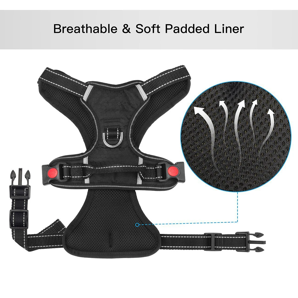 Adjustable Soft Pet Dog Harness Puppy Breathable Adjustable Walking Vest with Handle & Reflective Stripes
Adjustable Soft Pet Dog Harness Puppy Breathable Adjustable Walking Vest with Handle & Reflective Stripes
