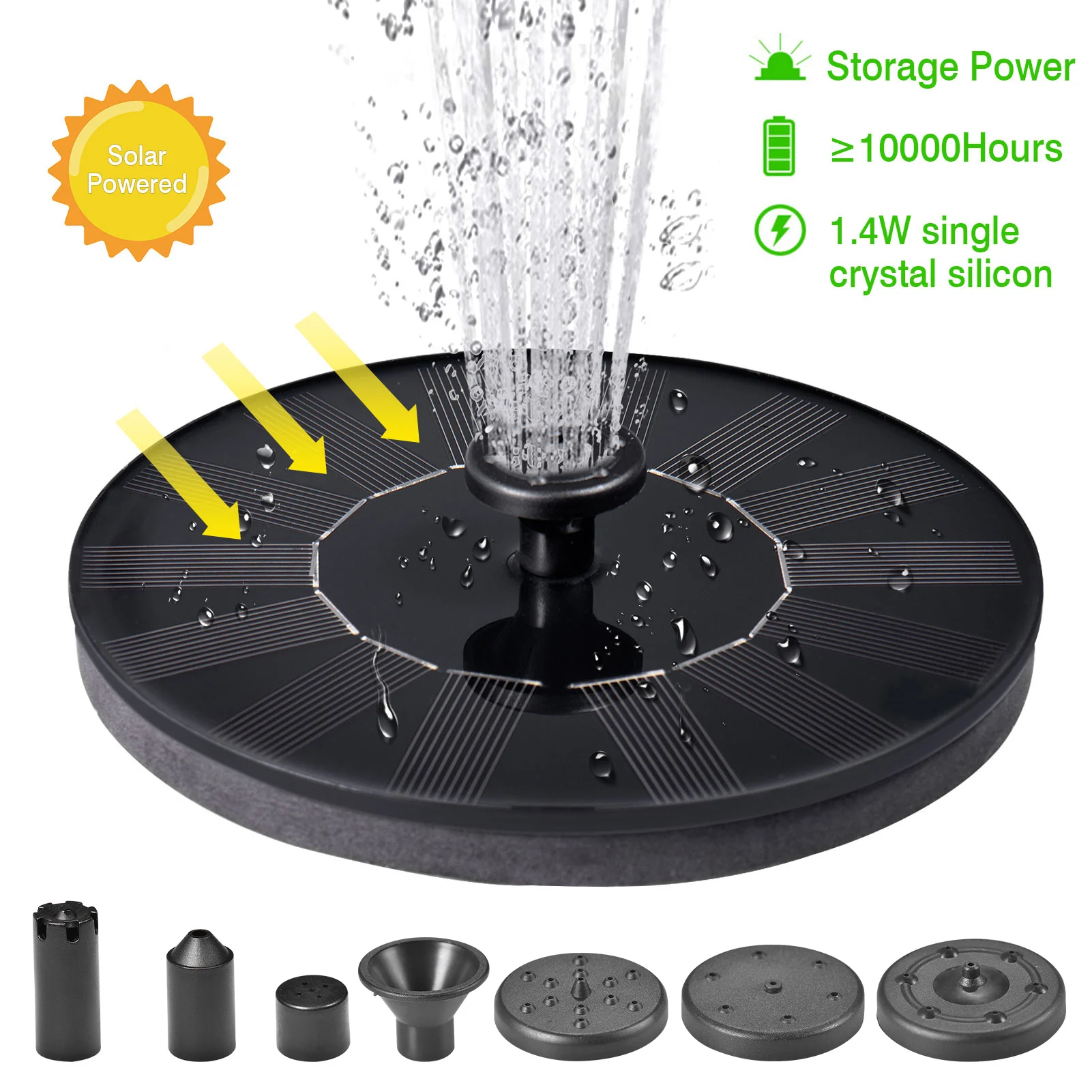 Водяной фонтан на солнечной батарее, плавающий водопад, бассейн, пруд, украшение сада
Водяной фонтан на солнечной батарее, плавающий водопад, бассейн, пруд, украшение сада