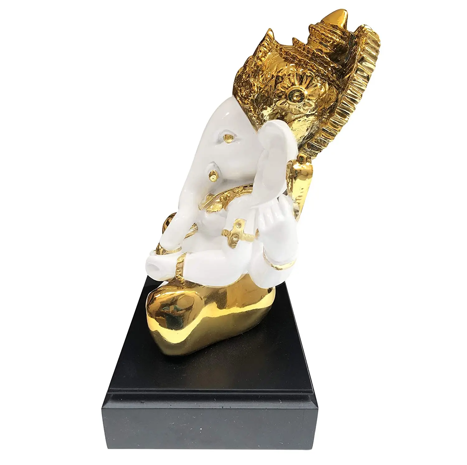 15 Inches Polystone Gold Platted Ganesh Statue India Resin Elephant Statue Living Room Decor
15 Inches Polystone Gold Platted Ganesh Statue India Resin Elephant Statue Living Room Decor