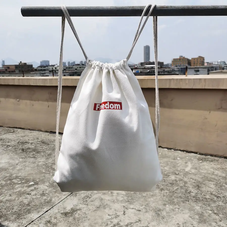 Students' Drawstring Backpack Fashion Casual Cotton Canvas Students Pure Color Can Be Customized Travel Outdoors Backpack
Students' Drawstring Backpack Fashion Casual Cotton Canvas Students Pure Color Can Be Customized Travel Outdoors Backpack