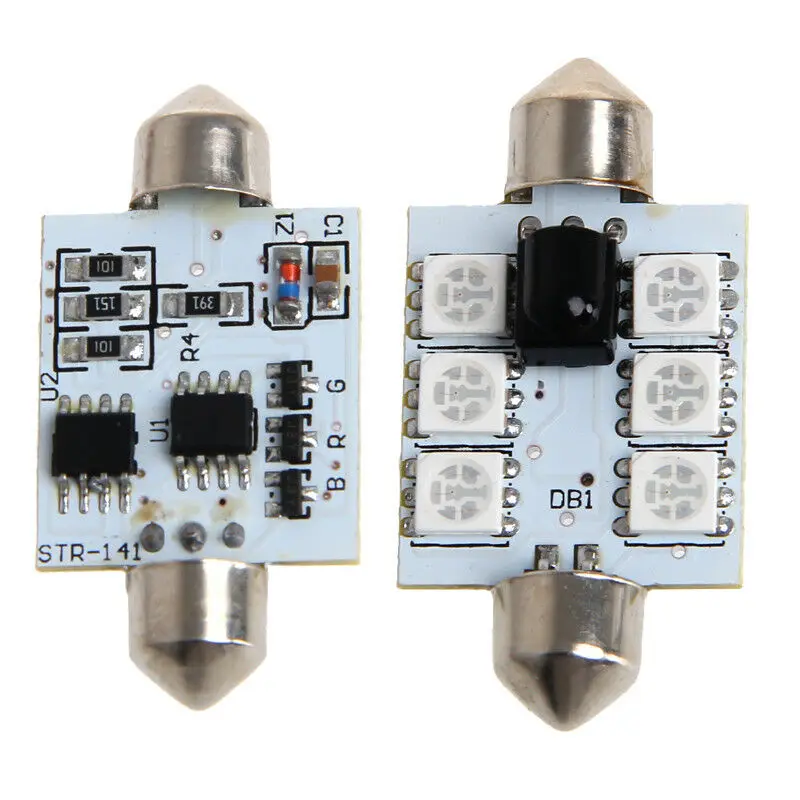 2PCS Car LED Reading Light RGB LED Festoon Map/Dome Interior 16Colors Light Bulbs RGB 41MM C5W Remote SMD 5050
2PCS Car LED Reading Light RGB LED Festoon Map/Dome Interior 16Colors Light Bulbs RGB 41MM C5W Remote SMD 5050