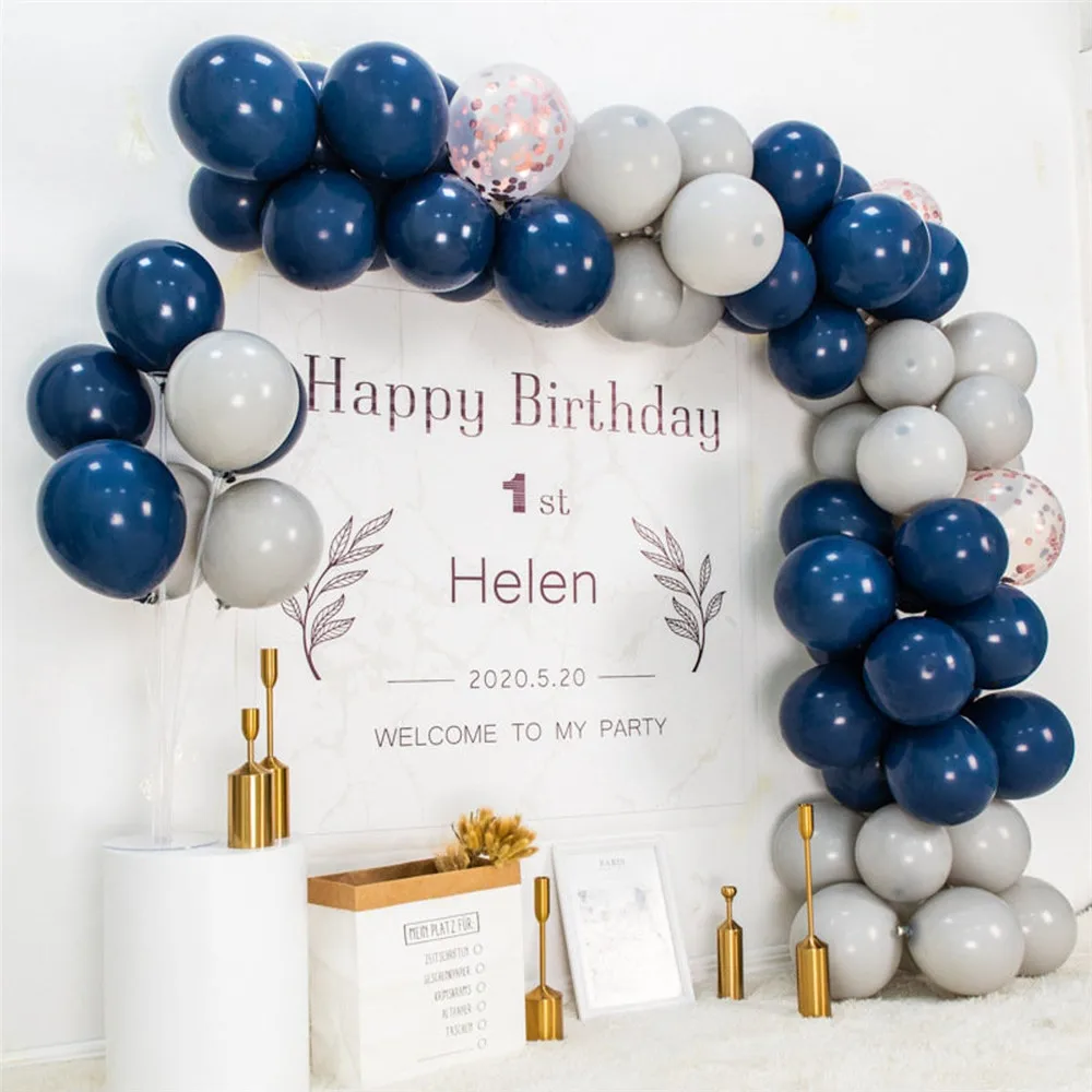 70pcs Navy Blue Balloon Garland Arch Kit Gray Latex Balloon Arch Combination Wedding Family Dinner Birthday Party Decorations
70pcs Navy Blue Balloon Garland Arch Kit Gray Latex Balloon Arch Combination Wedding Family Dinner Birthday Party Decorations