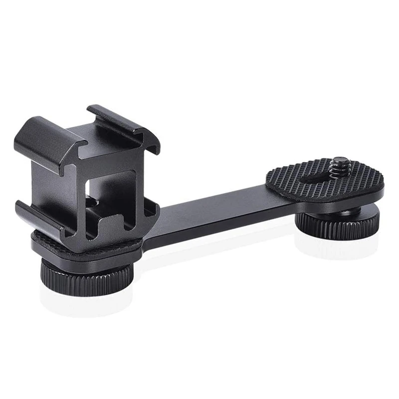 Triple Cold Shoe Mount Universal Extension Bracket Holder Adapter for LED Video Light DSLR Phone Gimbal Stabilizer
Triple Cold Shoe Mount Universal Extension Bracket Holder Adapter for LED Video Light DSLR Phone Gimbal Stabilizer