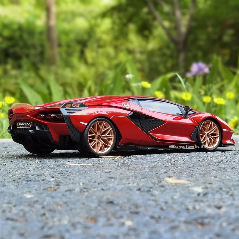 Модель автомобиля Bburago 1:18 Lamborghini Sian FKP37 модель из сплава коллекция украшений