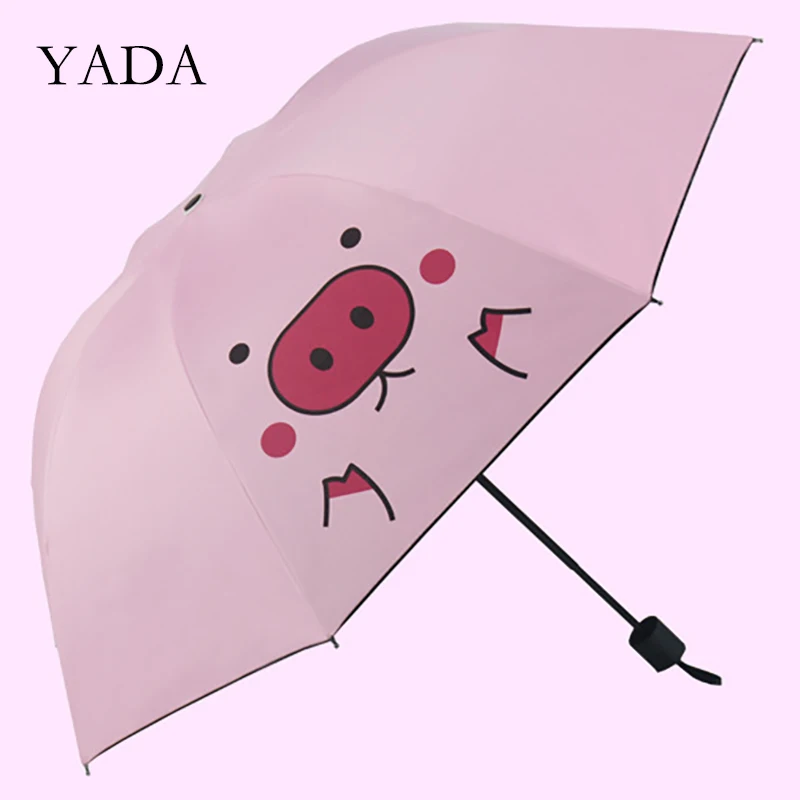 YADA New A Pig Pattern High Quality 3-Folding Umbrella Rain uv Cartoon Pig Umbrella For Women Charm Windproof Umbrellas YS200079
YADA New A Pig Pattern High Quality 3-Folding Umbrella Rain uv Cartoon Pig Umbrella For Women Charm Windproof Umbrellas YS200079