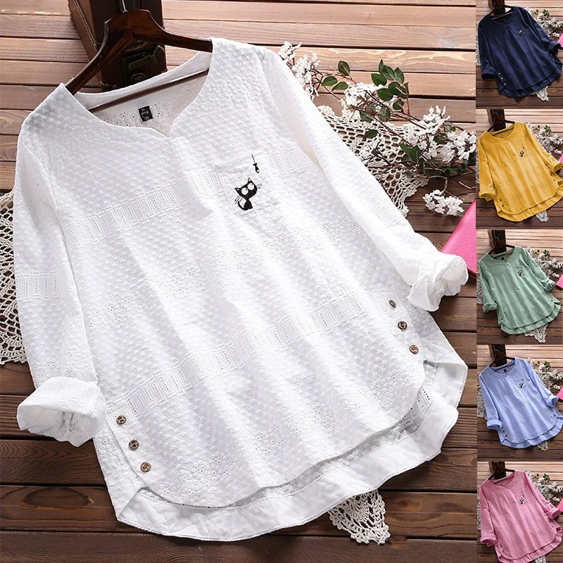 Spring Summer Tops Blouses Women V-neck Pullover Side Button Office Lady Shirts Harajuku Blouse Long Sleeve Chemisier Blusas
Spring Summer Tops Blouses Women V-neck Pullover Side Button Office Lady Shirts Harajuku Blouse Long Sleeve Chemisier Blusas