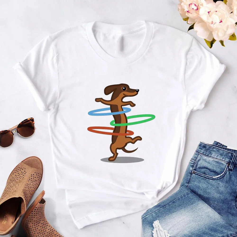 Dachshund kawaii streetwear tees Women T-Shirt Summer Fashion dog graphic T Shirts Female Harajuku Short Sleeve T Shirt Hipster
Dachshund kawaii streetwear tees Women T-Shirt Summer Fashion dog graphic T Shirts Female Harajuku Short Sleeve T Shirt Hipster