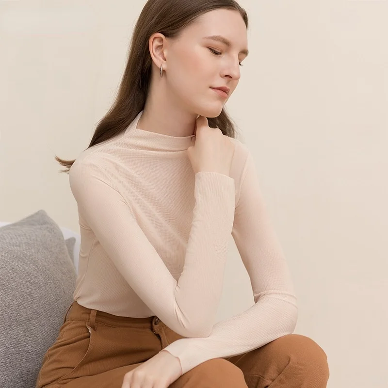 Donsignet Autumn New Turtleneck Solid Long Sleeve Womens Bottoming Shirt Slim Temperament Woman Tshirts
Donsignet Autumn New Turtleneck Solid Long Sleeve Womens Bottoming Shirt Slim Temperament Woman Tshirts