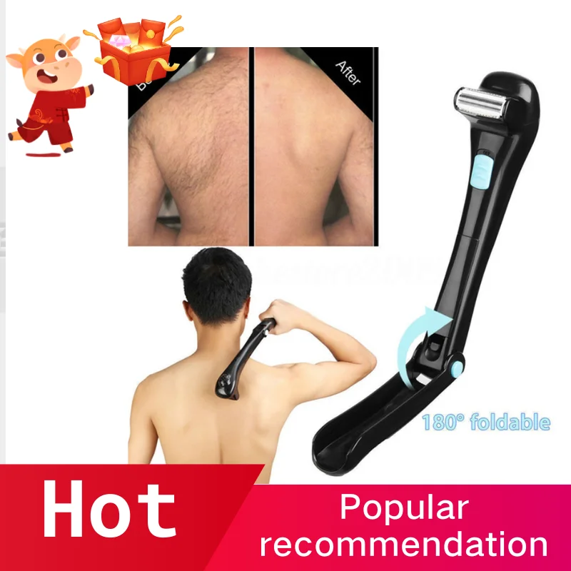 Men Shaving 180 Degrees Foldable Electric Back Hair Shaver Battery Manual Long Handle Hair Remover
Men Shaving 180 Degrees Foldable Electric Back Hair Shaver Battery Manual Long Handle Hair Remover