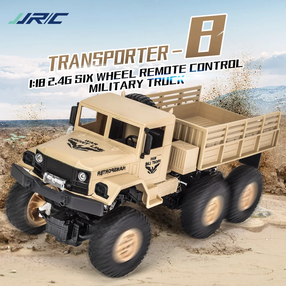 RC автомобиль 10 км/ч 6WD Регулируемая скорость внедорожный военный 1:18 грузовик