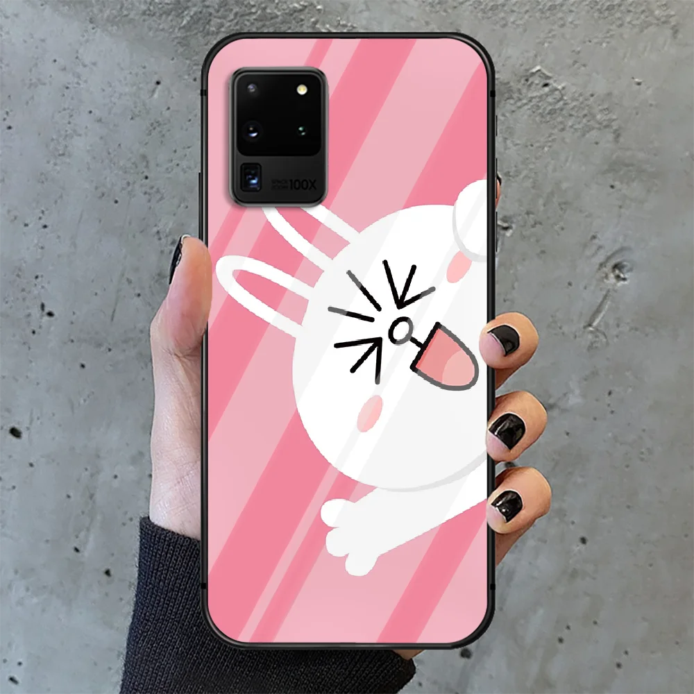 LINE FRIENDS Cartoon image rabbit Phone Tempered Glass Case Cover For Samsung Galaxy S Note 5 6 9 10 10E 20 21 FE Plus Uitra
LINE FRIENDS Cartoon image rabbit Phone Tempered Glass Case Cover For Samsung Galaxy S Note 5 6 9 10 10E 20 21 FE Plus Uitra