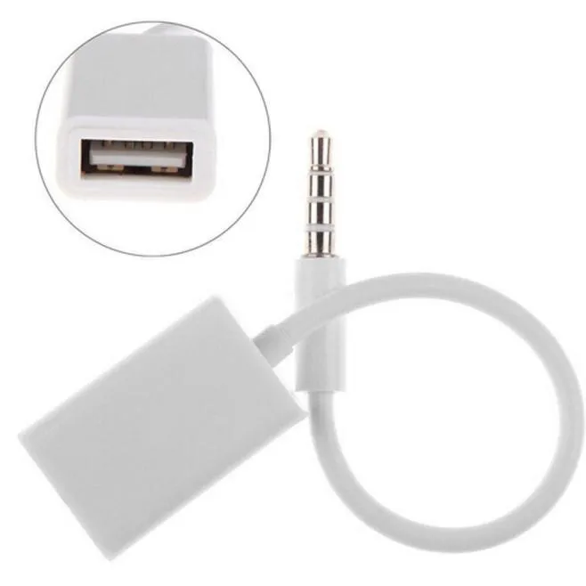 3 5 мм штекер AUX аудио разъем USB 2 0 Женский конвертер кабель Шнур Автомобильный MP3 |