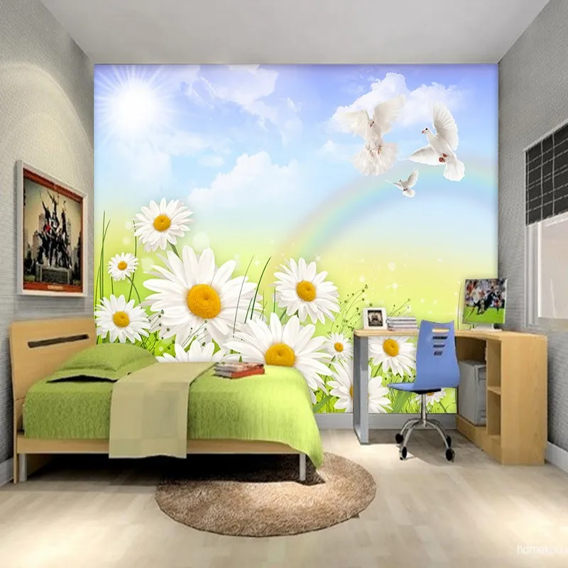 Drop Shipping Custom 3d Wallpaper Natural Landscape Blue Sky White Clouds Flower Children's Room Decoration Wallpaper Mural
Drop Shipping Custom 3d Wallpaper Natural Landscape Blue Sky White Clouds Flower Children's Room Decoration Wallpaper Mural