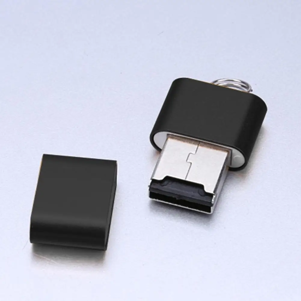 

USB 2.0 T Flash TF Micro SD Memory Card Reader Adapter Ultra-thin Mini Aluminium Alloy 480 Mbps