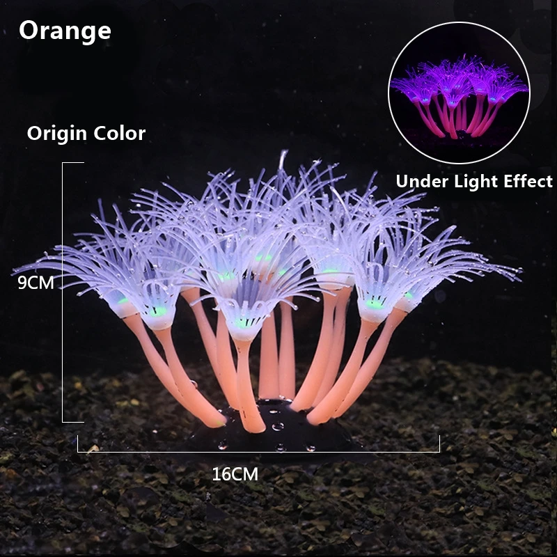 Silicone Artificial Coral Plants Decor Fish Tank Aquarium Underwater Aquatic Simulation Fluorescent Flower Glowing In The Light
Silicone Artificial Coral Plants Decor Fish Tank Aquarium Underwater Aquatic Simulation Fluorescent Flower Glowing In The Light