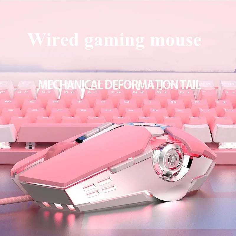 Pink Gaming Mouse Backlit Wired Girl Cute Mechanical Macro Mute Silent Office Laptop Mouse Ergonomic Computer Mouse
Pink Gaming Mouse Backlit Wired Girl Cute Mechanical Macro Mute Silent Office Laptop Mouse Ergonomic Computer Mouse