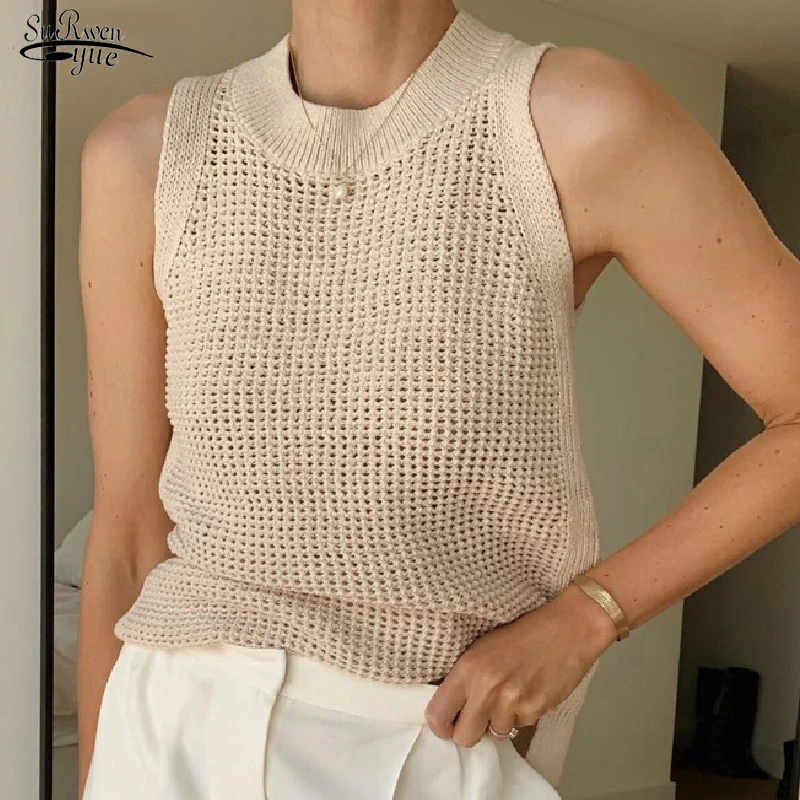 2021 Summer Sleeveless Tank Top Women Hollow Out Knitted Tanks Camis Vest Women Thin Basic Ice Silk Camisoles Tanks Female 14810
2021 Summer Sleeveless Tank Top Women Hollow Out Knitted Tanks Camis Vest Women Thin Basic Ice Silk Camisoles Tanks Female 14810
