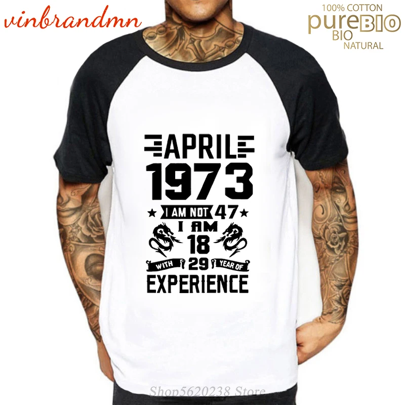 Апреля 1973 рождения лет мужская футболка Топы, подарок на день рождения Футболка родившиеся в апреле 1973 года, летняя модная майка, мужские футболки, топы
Апреля 1973 рождения лет мужская футболка Топы, подарок на день рождения Футболка родившиеся в апреле 1973 года, летняя модная майка, мужские футболки, топы