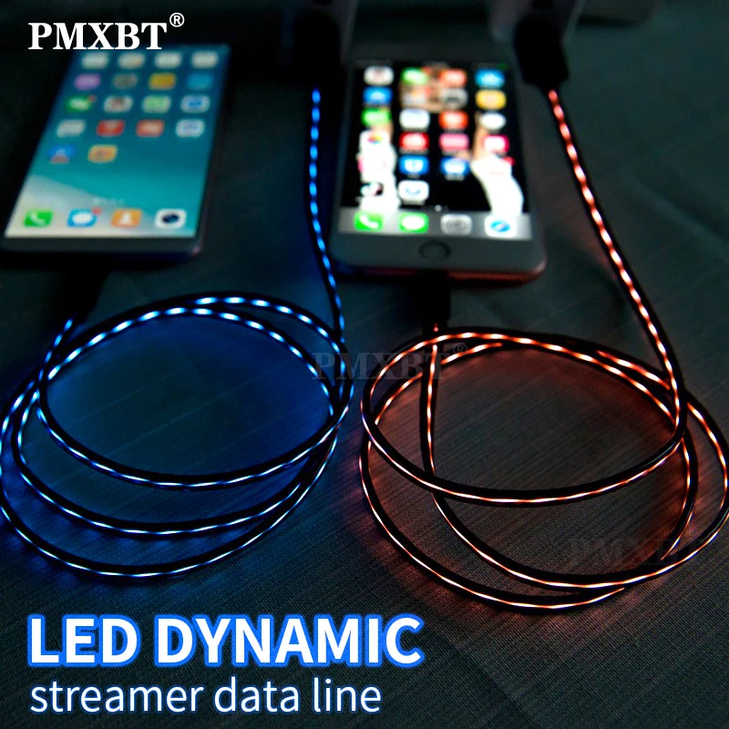 Smart Glow Lighting Charging Cable Mobile Phone Cables USB Type C Flow Luminous Data Sync Wire for iPhone Huawei LED Micro Kable
Smart Glow Lighting Charging Cable Mobile Phone Cables USB Type C Flow Luminous Data Sync Wire for iPhone Huawei LED Micro Kable