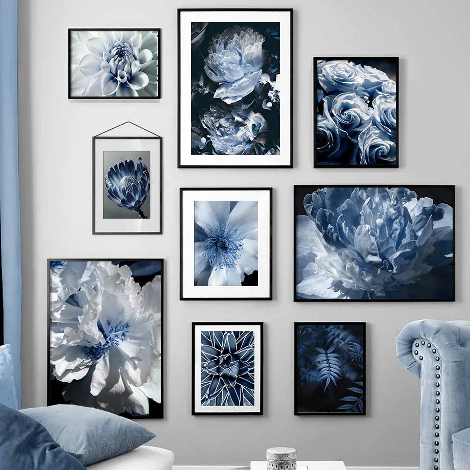Blue Flower Poster Rose Fern Leaf Plant Canvas Painting Nordic Wall Decor Art Pictures for Interior Home Loft Living Room
Blue Flower Poster Rose Fern Leaf Plant Canvas Painting Nordic Wall Decor Art Pictures for Interior Home Loft Living Room